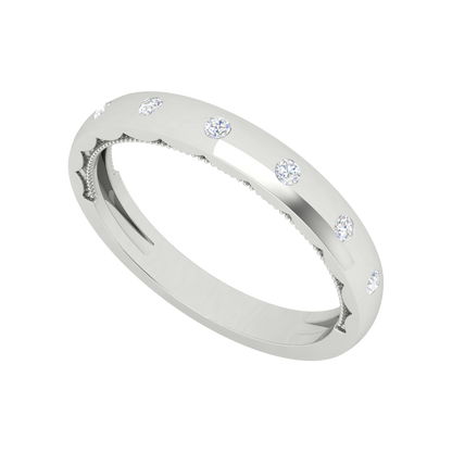 Bonita Broad Band Ring In 925 Sterling Silver - Five