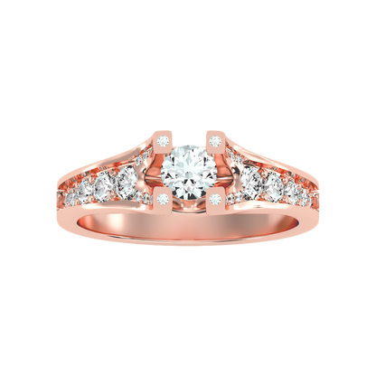 Bonita Diamond Ring In 925 Sterling Silver - Seven