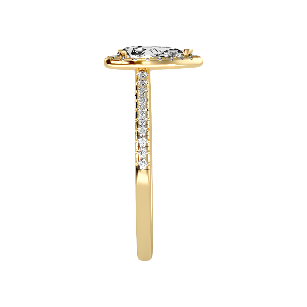 Bonita Pear Shaped Halo Ring - Eleven