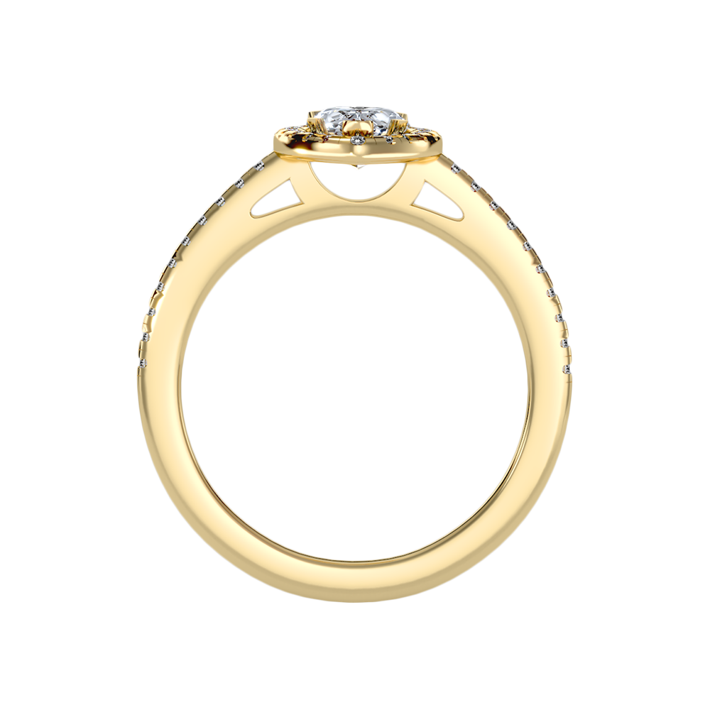 Bonita Pear Shaped Halo Ring - Twelve