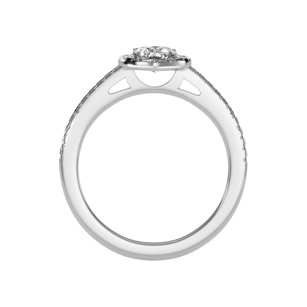 Bonita Pear Shaped Halo Ring - Two