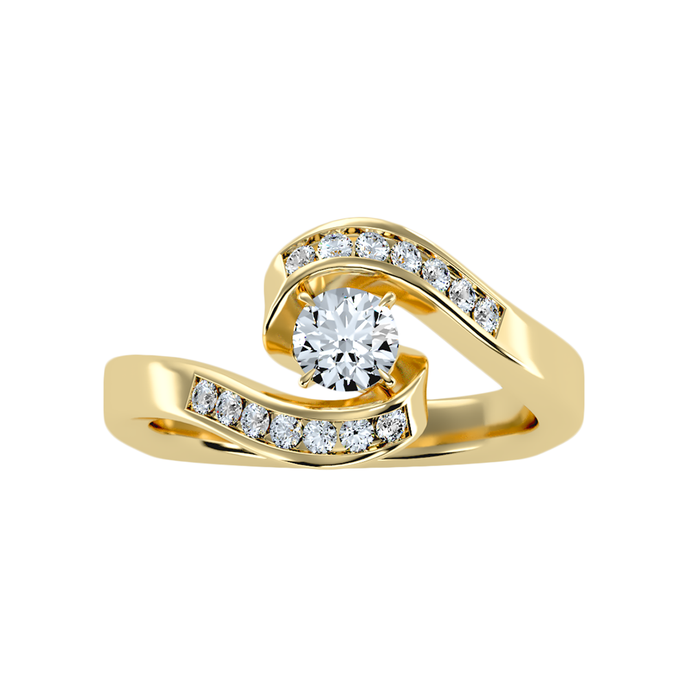 Bonito Halo Ring In 925 Sterling Silver - Ten