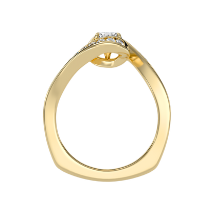 Bonito Halo Ring In 925 Sterling Silver - Twelve
