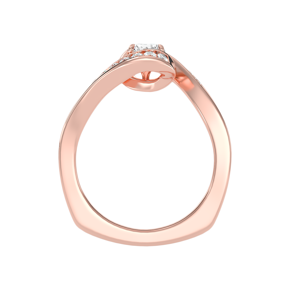 Bonito Halo Ring In 925 Sterling Silver - Two