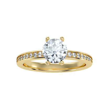 Bonza Solitaire Ring In 925 Sterling Silver - Ten