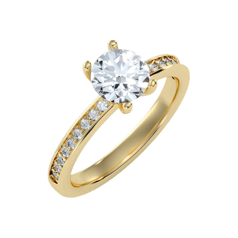 Bonza Solitaire Ring In 925 Sterling Silver - Nine
