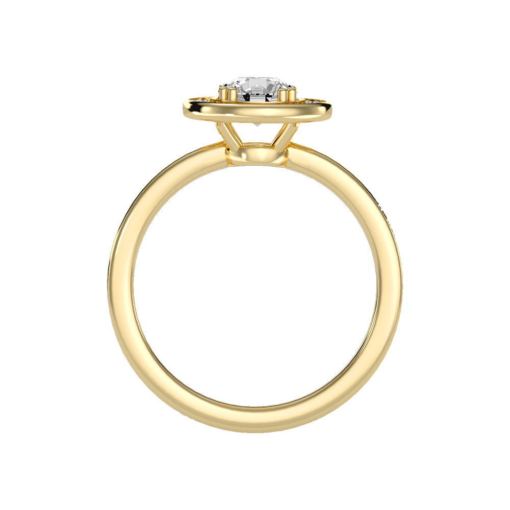 Bout Classic Halo Diamond Engagement Ring - Two
