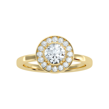 Bout Classic Halo Diamond Engagement Ring - Three