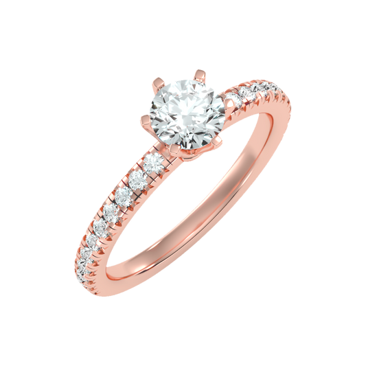 Breathtaking Solitaire Ring In 925 Sterling Silver - One