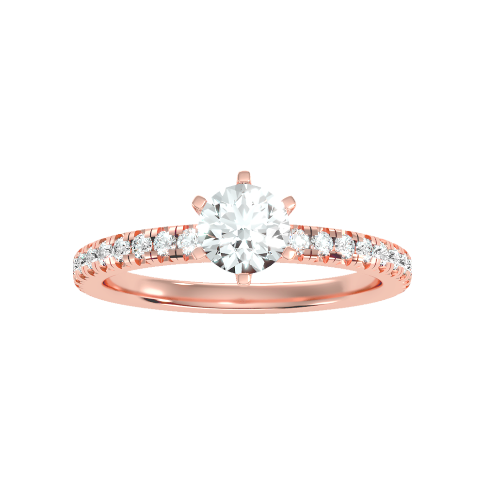 Breathtaking Solitaire Ring In 925 Sterling Silver - Three