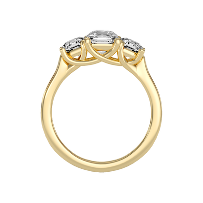 Bright Tri Stone Ring - Twelve