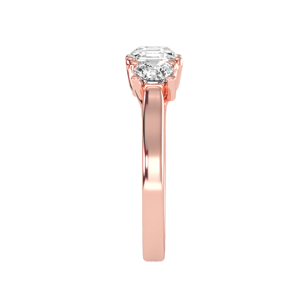 Bright Tri Stone Ring - Three