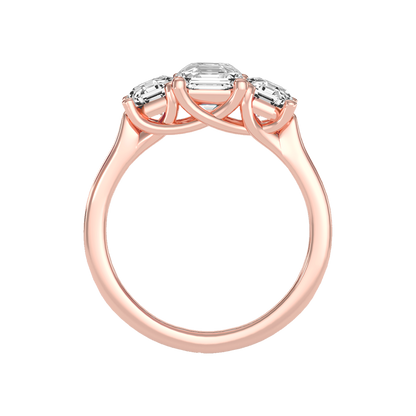 Bright Tri Stone Ring - Four