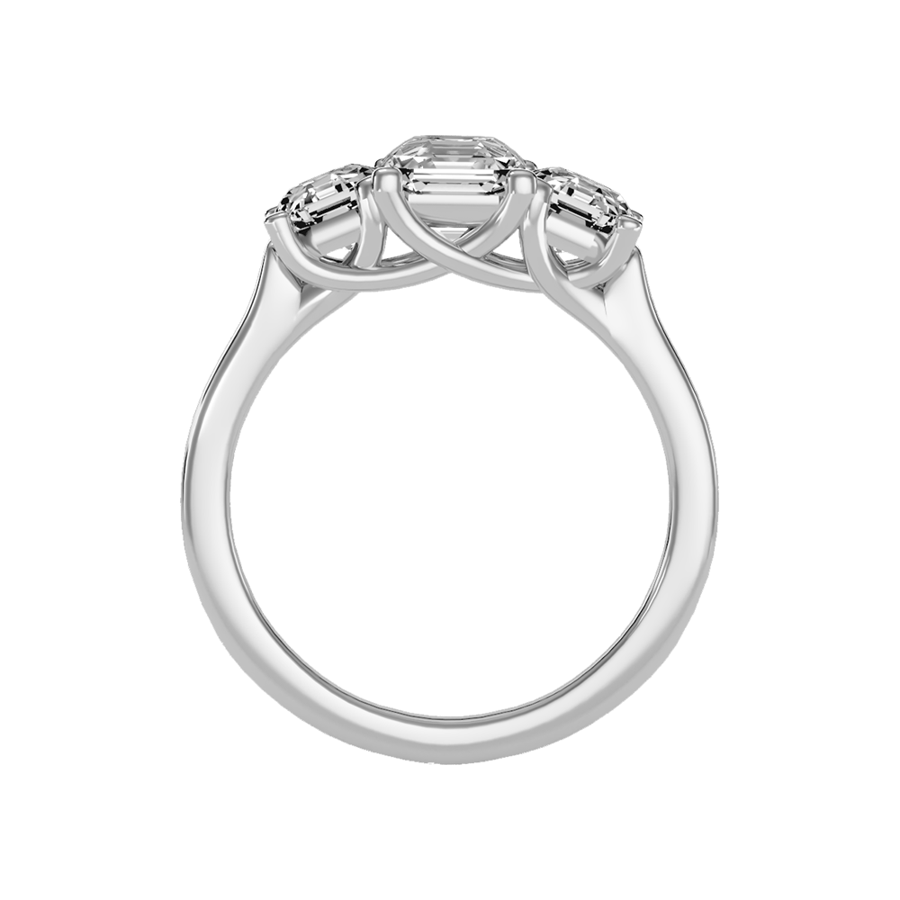 Bright Tri Stone Ring - Eight
