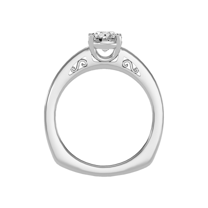 Brilliant Solitaire Ring In 925 Sterling Silver - Two