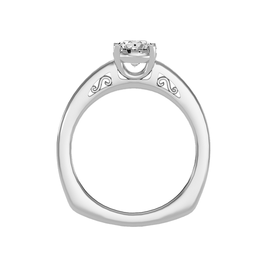 Brilliant Solitaire Ring In 925 Sterling Silver - Two
