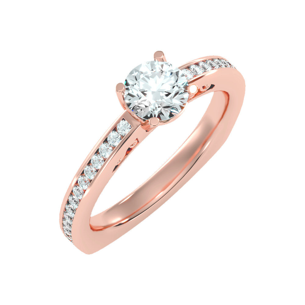Brilliant Solitaire Ring In 925 Sterling Silver - Five