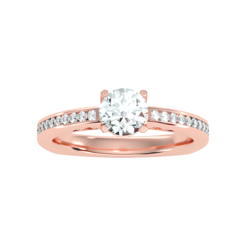 Brilliant Solitaire Ring In 925 Sterling Silver - Seven