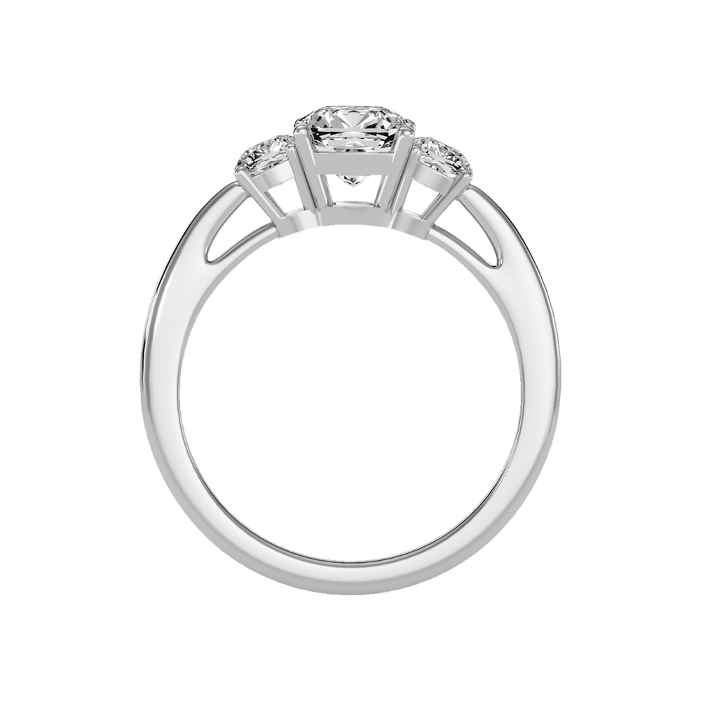 Brilliant Tri Stone Ring - Eight