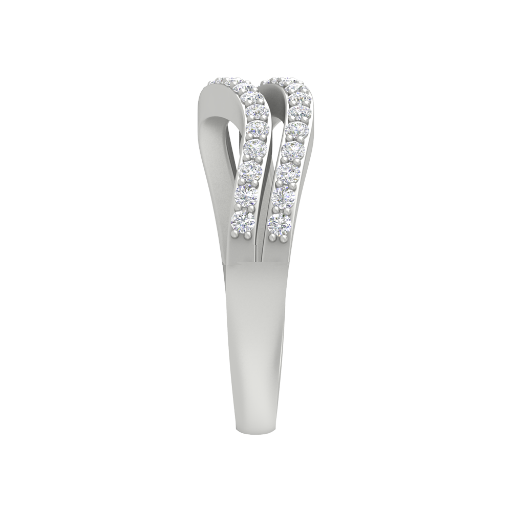 Brisa Diamond Ring In 925 Sterling Silver - Four