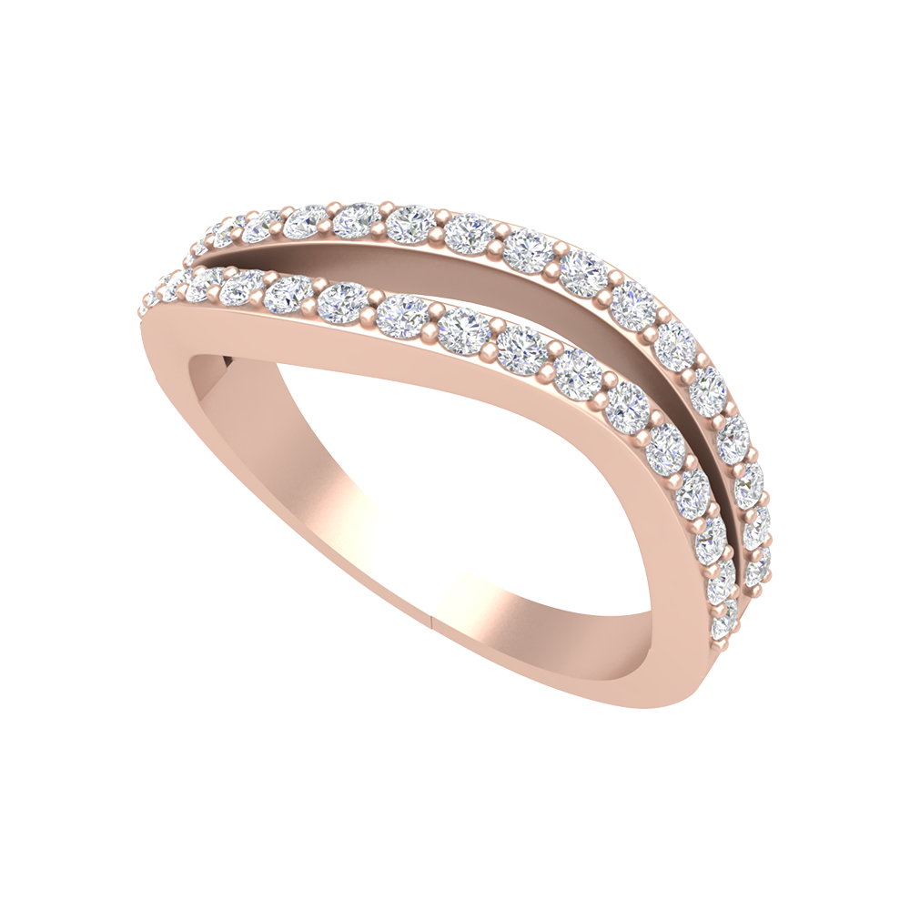Brisa Diamond Ring In 925 Sterling Silver - Five