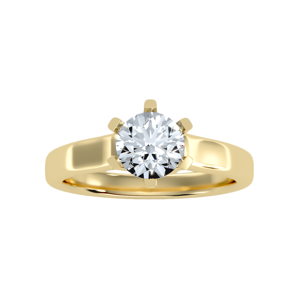 Brume Classic Solitaire Ring In 925 Sterling Silver - Ten