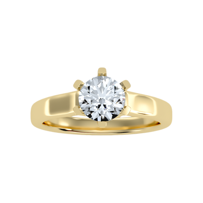 Brume Classic Solitaire Ring In 925 Sterling Silver - Ten
