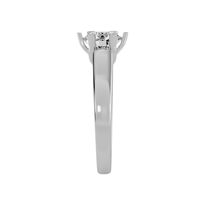 Brume Classic Solitaire Ring In 925 Sterling Silver - Four