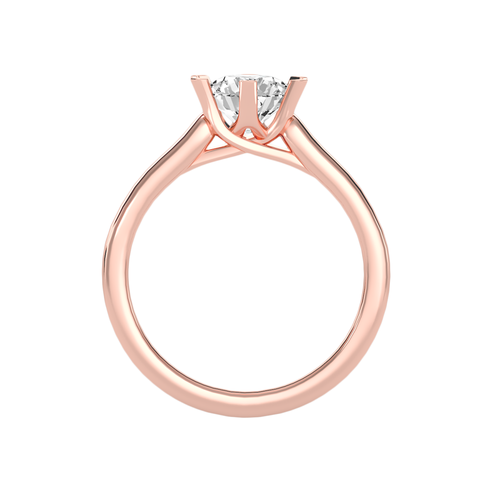 Brume Classic Solitaire Ring In 925 Sterling Silver - Six