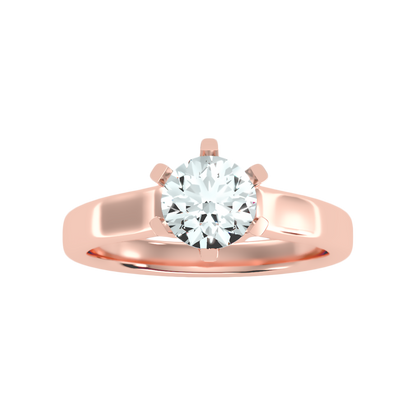 Brume Classic Solitaire Ring In 925 Sterling Silver - Seven