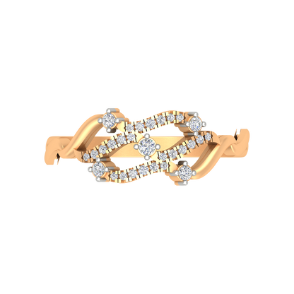 Bubble Diamond Band In 925 Sterling Silver - Eleven