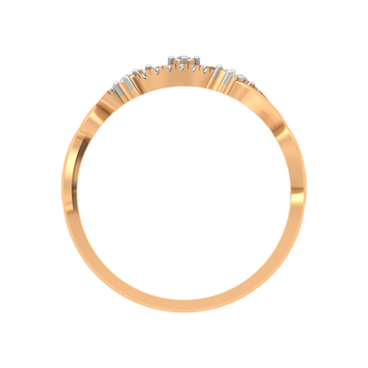 Bubble Diamond Band In 925 Sterling Silver - Thirteen