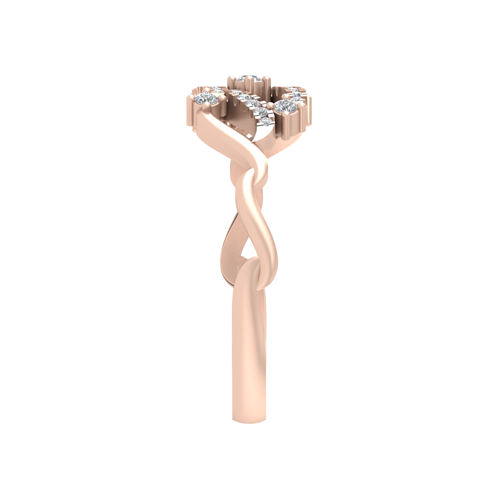 Bubble Diamond Band In 925 Sterling Silver - Four