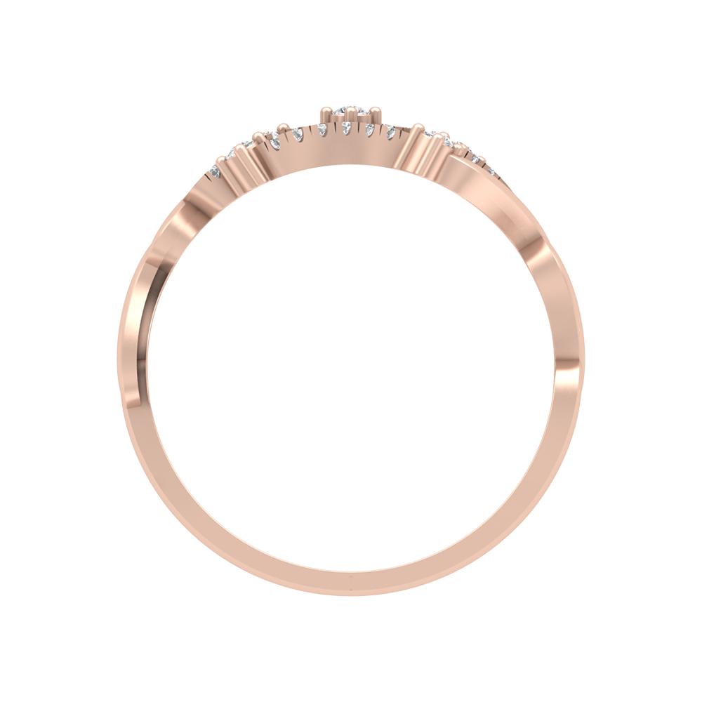 Bubble Diamond Band In 925 Sterling Silver - Five