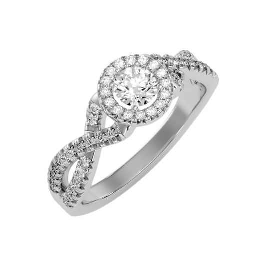 Buena Diamond Ring In 925 Sterling Silver - One