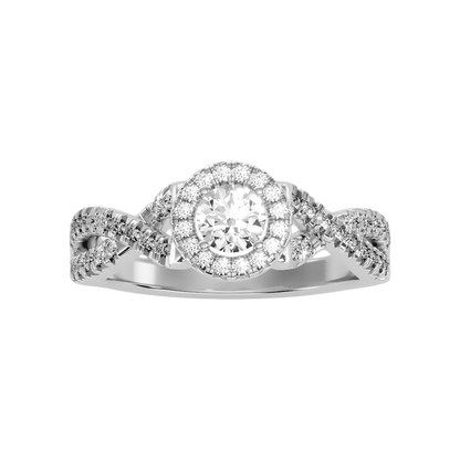 Buena Diamond Ring In 925 Sterling Silver - Three