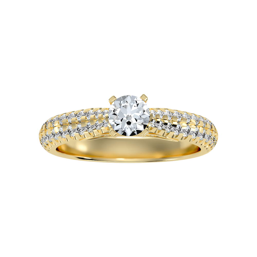 Bueno Solitaire Ring In 925 Sterling Silver - Ten