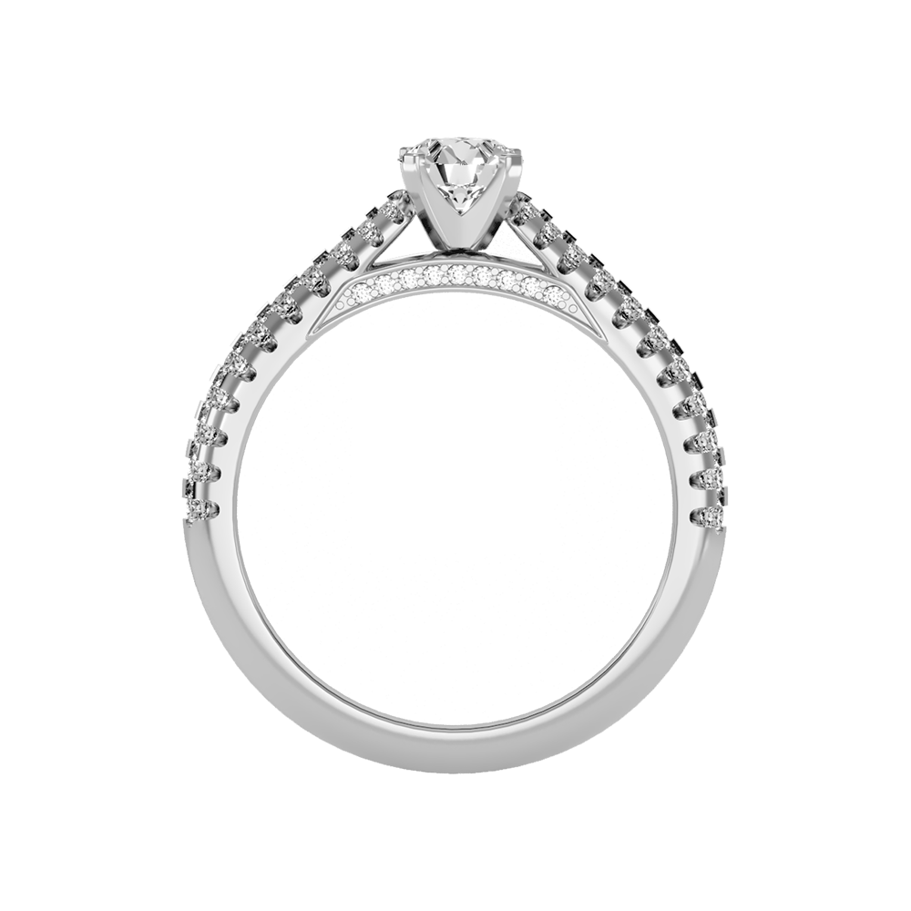 Bueno Solitaire Ring In 925 Sterling Silver - Two