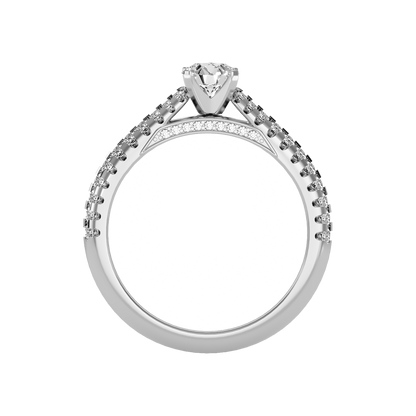 Bueno Solitaire Ring In 925 Sterling Silver - Two