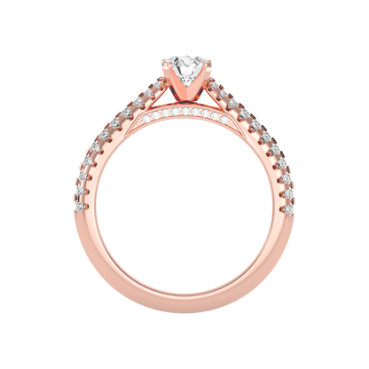 Bueno Solitaire Ring In 925 Sterling Silver - Six
