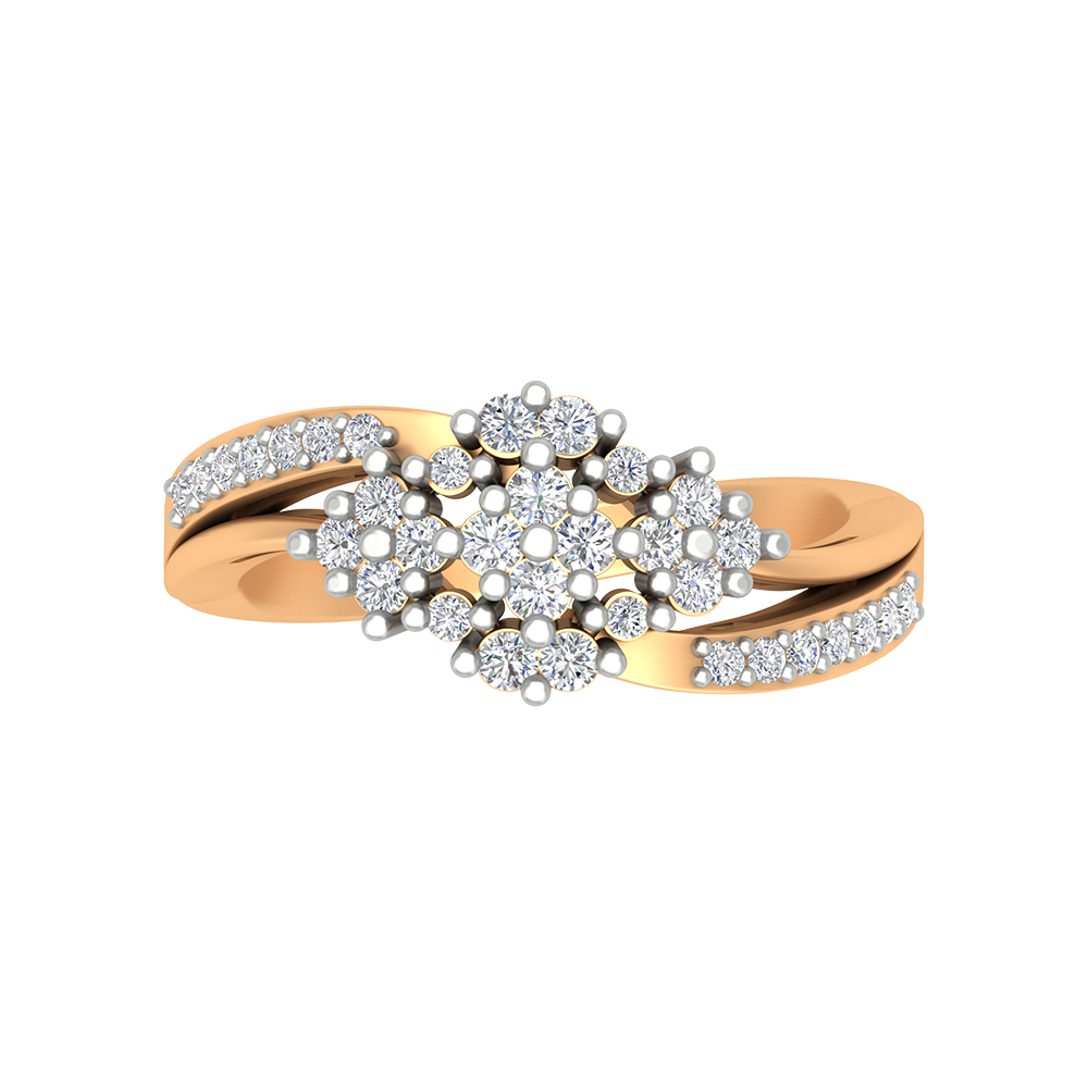 Bunch Tigged Cocktail Ring - Ten