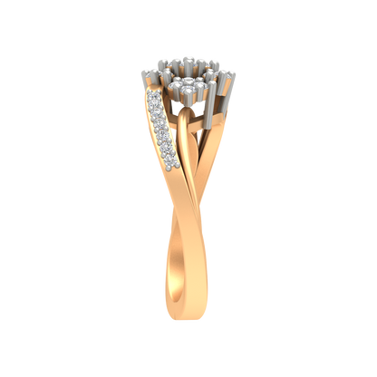 Bunch Tigged Cocktail Ring In 925 Sterling Silver - Eleven