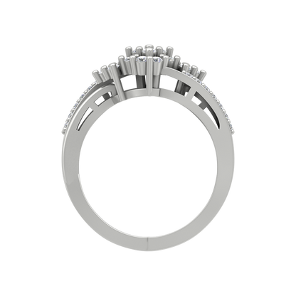 Bunch Tigged Cocktail Ring In 925 Sterling Silver - Eight