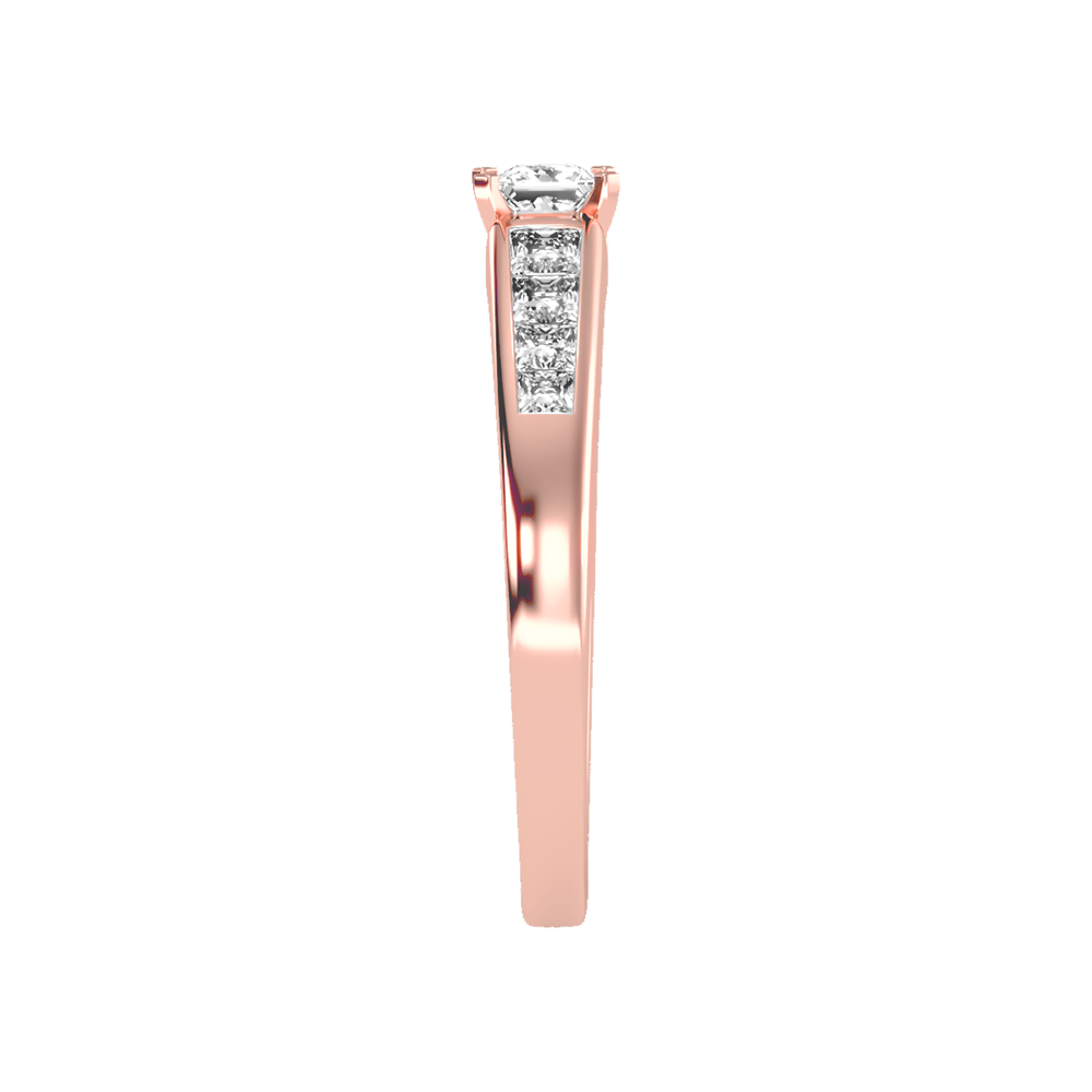 Burning Solitaire Ring - Three