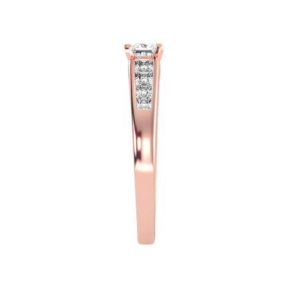 Burning Solitaire Ring - Three