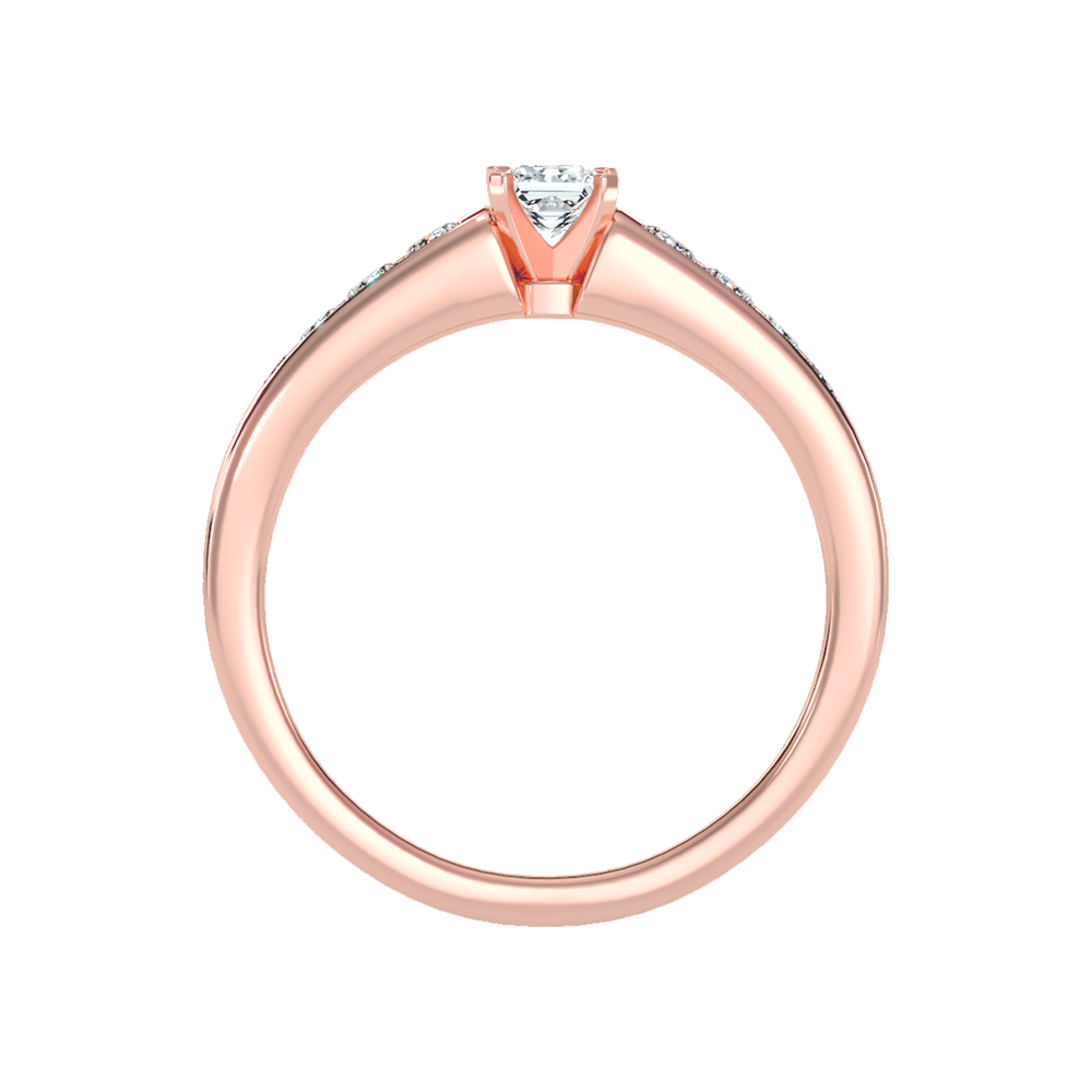 Burning Solitaire Ring - Four