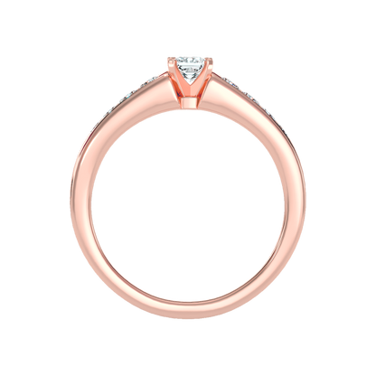 Burning Solitaire Ring - Four