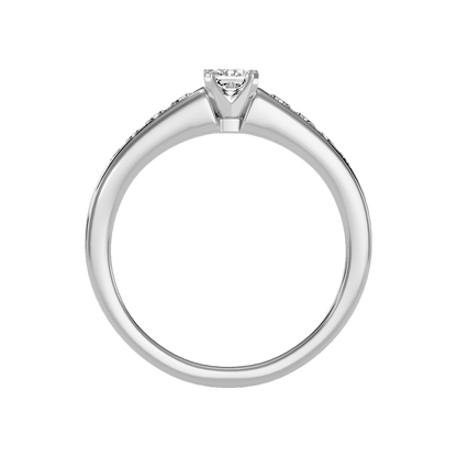 Burning Solitaire Ring - Eight