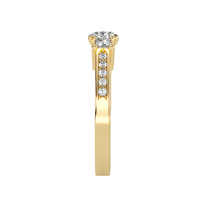 Burning Tri Stone Ring - Eleven