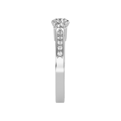 Burning Tri Stone Ring - Seven